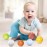 Baby Sensory Balls, Soft Rubber Balls for Toddlers 1-3, Montessori Sensory Bath Toys 6 to 12 Months, Kids Soccer Ball, Sport & Outdoors Baby Ball, 6 Rubber Soft Toys for Kids