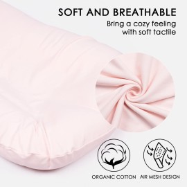 Mexxi Organic Waterproof Baby Lounger Cover, 100% Organic Cotton, Breathable, Hypoallergenic, Baby Pink