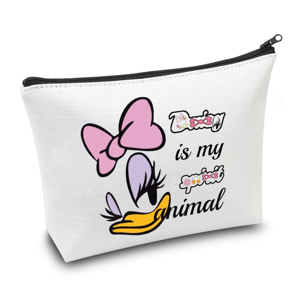 CMNIM Duck Lover Gift Duck Makeup Cosmetic Bag Duck Big Face Character Zipper Pouch Bag Animal Lover Gift for Best Friend (D-isy Big Face Character Makeup Bag) CMNIM Duck Lover Gift Duck Makeup Cosmetic Bag Duck Big Face Character Zipper Pouch Bag Animal Lover Gift for Best Friend (D-isy Big Face Character Makeup Bag)