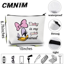 CMNIM Duck Lover Gift Duck Makeup Cosmetic Bag Duck Big Face Character Zipper Pouch Bag Animal Lover Gift for Best Friend (D-isy Big Face Character Makeup Bag) CMNIM Duck Lover Gift Duck Makeup Cosmetic Bag Duck Big Face Character Zipper Pouch Bag Animal Lover Gift for Best Friend (D-isy Big Face Character Makeup Bag)