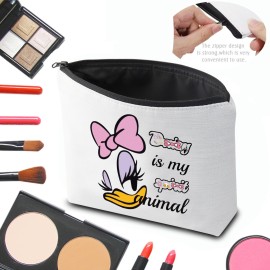CMNIM Duck Lover Gift Duck Makeup Cosmetic Bag Duck Big Face Character Zipper Pouch Bag Animal Lover Gift for Best Friend (D-isy Big Face Character Makeup Bag) CMNIM Duck Lover Gift Duck Makeup Cosmetic Bag Duck Big Face Character Zipper Pouch Bag Animal Lover Gift for Best Friend (D-isy Big Face Character Makeup Bag)