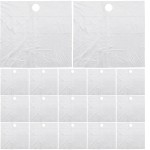 minkissy 20pcs Disposable Beard Catcher Multi Function Hair Catching Sink Bathroom Kitchen Sinks Ideal Shaving Trimming Non Stick Beard Hair Catcher Grooming 25.6 x 25.6inch