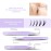 SIVOTE Lash Tweezers for Eyelash Extensions, Pack of 5 Purple - Lash Extension Tweezers Set with Diamond Grip, Precision Fiber Tip for Volume Eyelash Extensions
