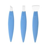Pedicure Knife Set for Feet, 3Pcs Stainless Steel Pedicure Knife Tools Ingrown Toe Nail Foot Callus Dead Skin Remover Nail for Feet Grooming Nail Care Tools Kit for Nail Corn Callus(Dark Blue Suit)
