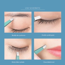 Tweezers Set 4Pcs Eyebrow Tweezer Kit Slanted & Pointed Stainless Steel Tweezers,Tweezer Kit for Shaping Eyebrows Eyelash,Great Beauty Tool for Facial Hair,Splinter and Ingrown Hair,Blackhead Removal