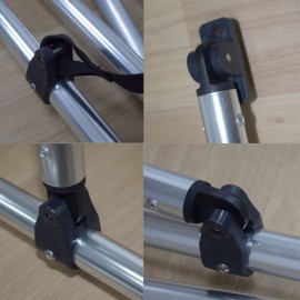 Bimini Top Fittings - 7/8 Nylon Set for Boat Canopy, Bow Hardware