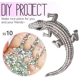 2880pcs SS10 2.8mm Crystals AB Flatback Rhinestones Bulk Nail Art Round K9 Glass Gems Beads Stones Diamonds Glitter Charms Jewels for Design Accessories Crafts Eye Makeup Clothes Shoes 2880pcs SS10 2.8mm Crystals AB Flatback Rhinestones Bulk Nail Art Round K9 Glass Gems Beads Stones Diamonds Glitter Charms Jewels for Design Accessories Crafts Eye Makeup Clothes Shoes