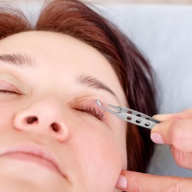 Meibomian Gland Massage Forceps Expressor Forceps Eyelid Massage Tweezers Meibomian Gland Tweezers Massage Tool Tweezers Clips Pliers Tool Remover Short Hair Stainless Steel Miss