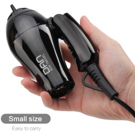 Dan Technology Compact Travel & Portable Mini Hair Dryer - Blow Dryer with Concentrator & Diffuser, European Plug Dan Technology Compact Travel & Portable Mini Hair Dryer - Blow Dryer with Concentrator & Diffuser, European Plug