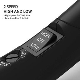 Dan Technology Compact Travel & Portable Mini Hair Dryer - Blow Dryer with Concentrator & Diffuser, European Plug Dan Technology Compact Travel & Portable Mini Hair Dryer - Blow Dryer with Concentrator & Diffuser, European Plug