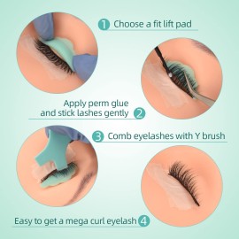 10pcs Eyelash Lift Pads, JimKiing DIY Lash Lift Pads, Eyealsh Perm Rods Lash Lifting, 5 Size SMM1M2L Reusable Soft Silicone Shields 10pcs Eyelash Lift Pads, JimKiing DIY Lash Lift Pads, Eyealsh Perm Rods Lash Lifting, 5 Size SMM1M2L Reusable Soft Silicone Shields