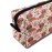 Dachshunds Floral Dogs Makeup Bag For Women, Portable Cosmetic Bag Zipper Pouch Travel Toiletry Organizer Bag