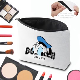 CMNIM Funny Duck Inspired Gift Duck Makeup Bag Duck Lover Gift Do-ald Est 1934 Pouch Bag for Best Friend Friendship Gift (Don-ld Est 1934 Makeup Bag)