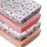 4 Pack Baby Girl Crib Sheets Fitted Pink Crib Sheet Portable Mattress Cover or Toddler Bed Sheets for Girls (Unicorn)