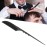 BORDSTRACT Rat Tail Comb, Fine Tooth Carbon Fiber Heat Resistant Teasing Combs, Pressing Combs for Hair Stylist(Black-01)