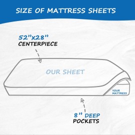 Crib Sheets Boy Girl, 2 Pack Baby Crib Sheets for Standard Crib Mattress & Toddler Bed Mattress, Snug Fit Breathable Soft Fitted Crib Sheet, Crib Sheets, Rainbow