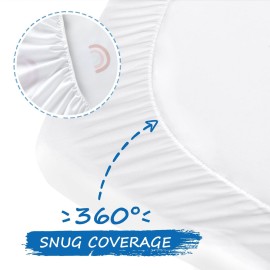 Crib Sheets Boy Girl, 2 Pack Baby Crib Sheets for Standard Crib Mattress & Toddler Bed Mattress, Snug Fit Breathable Soft Fitted Crib Sheet, Crib Sheets, Rainbow