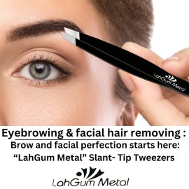 Sharp Pointy Eye Brow Tweezers for Women Facial Hair Chin With Grip Set -Removal Ingrown Hair Tweezers Kit, Pointed Precision Slanted the Best Eyebrow Nose Tweezers for Men Blackhead Remover Splinter