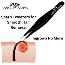 Sharp Pointy Eye Brow Tweezers for Women Facial Hair Chin With Grip Set -Removal Ingrown Hair Tweezers Kit, Pointed Precision Slanted the Best Eyebrow Nose Tweezers for Men Blackhead Remover Splinter