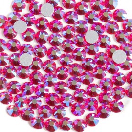 Beadsland 2880pcs Flat Back Crystal Rhinestones Round Gems for Nail Art and Craft Glue Fix,Light Siam AB,SS10,2.7-2.9mm Beadsland 2880pcs Flat Back Crystal Rhinestones Round Gems for Nail Art and Craft Glue Fix,Light Siam AB,SS10,2.7-2.9mm