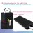 WK IEASON Hair Flat Iron Case Holder Canvas Bag Heat Resistant Curling Iron Straightener Holder Bag for Hair Tools Curling Iron Organizer Bag (Floral print-Fabric bag)