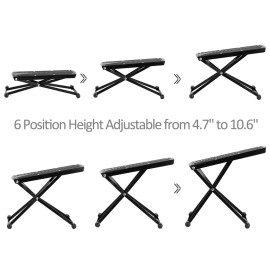 Foldable 6-Position Height Adjustable Pedicure & Manicure Foot Rest, Non-Slip Rubber Foot Stool for Comfortable Home Nail Care, Easy Toenail Trimming & Nail Art Foot Stool Foldable 6-Position Height Adjustable Pedicure & Manicure Foot Rest, Non-Slip Rubber Foot Stool for Comfortable Home Nail Care, Easy Toenail Trimming & Nail Art Foot Stool