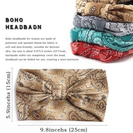 Acenail Boho Headbands Women Wide Head Bands Knotted Turban Headband Nonslip Elastic Hairbands Floral Hairband Workout Hair Scarfs Yoga Sweatbands Bohemian Head Wraps for Women 4Pcs(6 Chic) Acenail Boho Headbands Women Wide Head Bands Knotted Turban Headband Nonslip Elastic Hairbands Floral Hairband Workout Hair Scarfs Yoga Sweatbands Bohemian Head Wraps for Women 4Pcs(6 Chic)