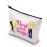 TSOTMO Novelty Classic Movie Inspired Elle Woods Bend and Snap Inspired Zipper Pouch Makeup Bag (Bend Snap)