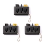 Qidie 3 Pcs Golf Club Brush Pocket Golf Club Groove Cleaner Portable Small Golf Accessories Retractable Golf Sharpener Club Cleaner Tool