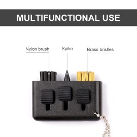 Qidie 3 Pcs Golf Club Brush Pocket Golf Club Groove Cleaner Portable Small Golf Accessories Retractable Golf Sharpener Club Cleaner Tool