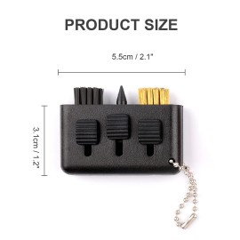 Qidie 3 Pcs Golf Club Brush Pocket Golf Club Groove Cleaner Portable Small Golf Accessories Retractable Golf Sharpener Club Cleaner Tool
