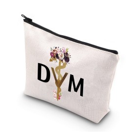 TSOTMO Doctor of Veterinary Medicine Gift DVM Gift Vet Tech Gift Zipper Pouch Makeup Bag (DVM)