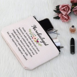G2TUP Microbiologist Gift Microbiologist Definition Makeup Bag Microbiology Cosmetic Bag Lab Tech Gift Biology Teacher Gift Science Graduation Gift (Microbiologist Definition White Bag)