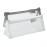 Gidary Mesh Cosmetic Bag Portable Clear Makeup Bags Mesh Zipper Pouch for Home Office Travel Accessories Organizer (2PCS White & Grey)