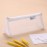 Gidary Mesh Cosmetic Bag Portable Clear Makeup Bags Mesh Zipper Pouch for Home Office Travel Accessories Organizer (2PCS White & Grey)