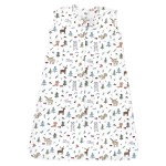 Hudson Baby Unisex Baby Cotton Sleeveless Wearable Sleeping Bag, Sack, Blanket, Woodland Friends, 6-12 Months