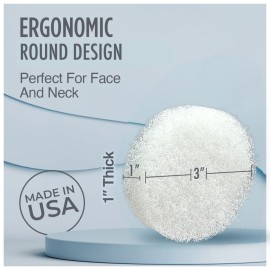 HartFelt Round Face Scrubber for Women | Reusable Facial Sponges for Daily Cleansing | Facial Exfoliating Pads for Removing Dead Skin, Dirt & Makeup | Use with Favorite Cream | Made in USA - 30 Count HartFelt Round Face Scrubber for Women | Reusable Facial Sponges for Daily Cleansing | Facial Exfoliating Pads for Removing Dead Skin, Dirt & Makeup | Use with Favorite Cream | Made in USA - 30 Count