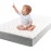 BABELIO Biobased Crib and Toddler Mattress Dual-Sided, CertiPUR-US, Removable Waterproof and Machine-Washable Cover, 52x27.5x5