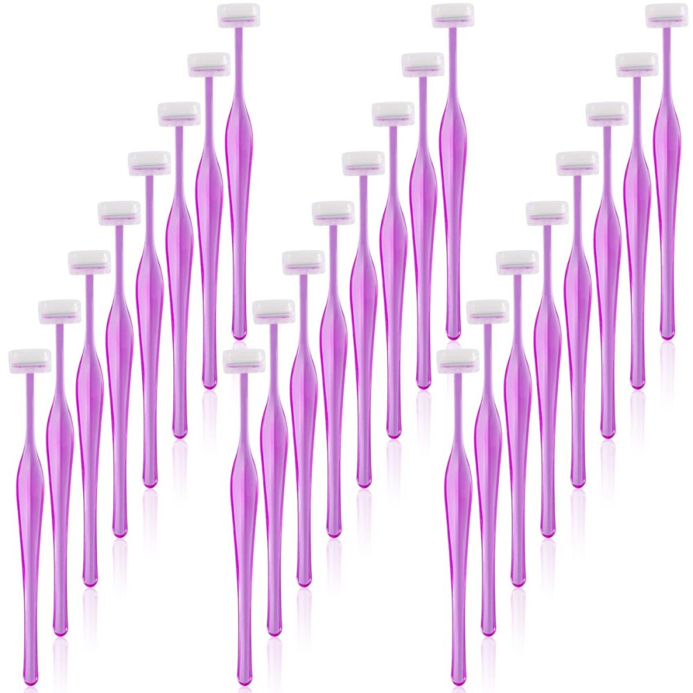ANCIRS 24 Pack Eyebrow Trimmer Razors for Women Makeup, Facial T Shape Shaver Tool for Eye Brow, Stainless Steel Eyebrow Trimming Kit for Girls- Purple ANCIRS 24 Pack Eyebrow Trimmer Razors for Women Makeup, Facial T Shape Shaver Tool for Eye Brow, Stainless Steel Eyebrow Trimming Kit for Girls- Purple