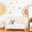 wondever Boho Sun Wall Stickers Large Rainbow and Clouds Peel and Stick Wall Art Decals for Baby Nursery Kids Bedroom Living Room