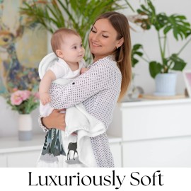 KEMINA BLANKETS Milestone Blanket for Baby Boy - Monthly Baby Blanket, Growth Tracker for Newborn, Woodland Nursery Decor, Mountain Adventure Theme, Includes Felt Frame, 50x40 Inches