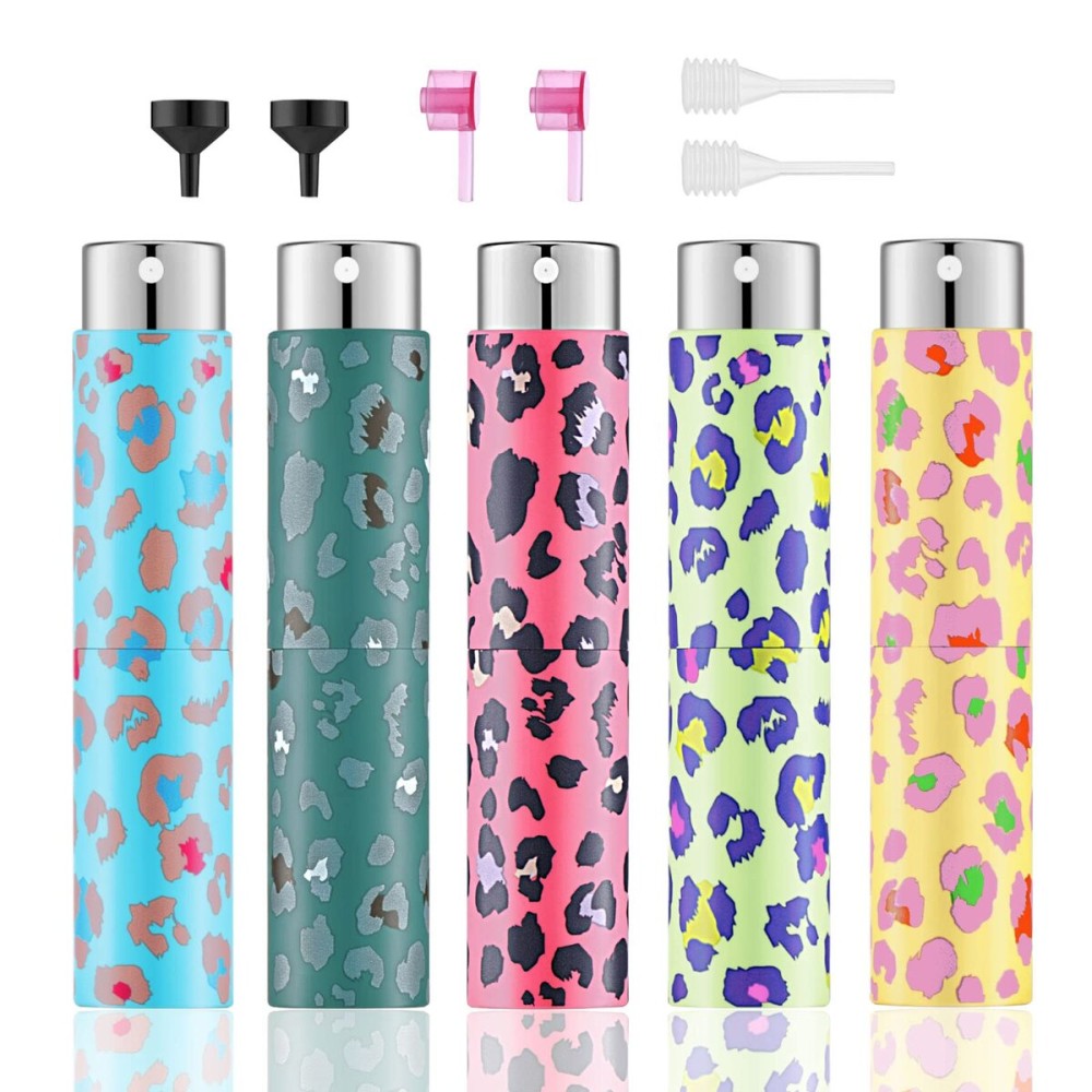 Lil Ray 8ML Refillable Perfume Atomizer Spray Bottle for Travel (5 PCS) Mini Sprayer Dispenser for Perfume Cologne Fragrance (5 Colors) Lil Ray 8ML Refillable Perfume Atomizer Spray Bottle for Travel (5 PCS) Mini Sprayer Dispenser for Perfume Cologne Fragrance (5 Colors)