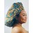 TREJAZ Satin Bonnet Silk Ankara Bonnet - Satin Bonnet for Women - Perfect for Curly Hair - Hair Bonnet for Black Women - Luxurious Sleeping Bonnet - Ideal for Braids and Natural Styles XL, Teal
