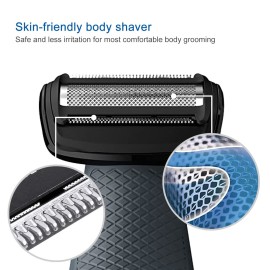 BG2000 Replacement Body Groomer Foil Head for Bodygroom BG7030 BG7040 BG2030 G2039 BG2040, Compatible with Philips norelco bodygroom 7000;