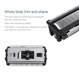 BG2000 Replacement Body Groomer Foil Head for Bodygroom BG7030 BG7040 BG2030 G2039 BG2040, Compatible with Philips norelco bodygroom 7000;