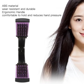 Double Brush Comb, Anti Static Straighten Hair Clamp Hair Brush for DIY Hair Styling Double Brush Comb, Anti Static Straighten Hair Clamp Hair Brush for DIY Hair Styling