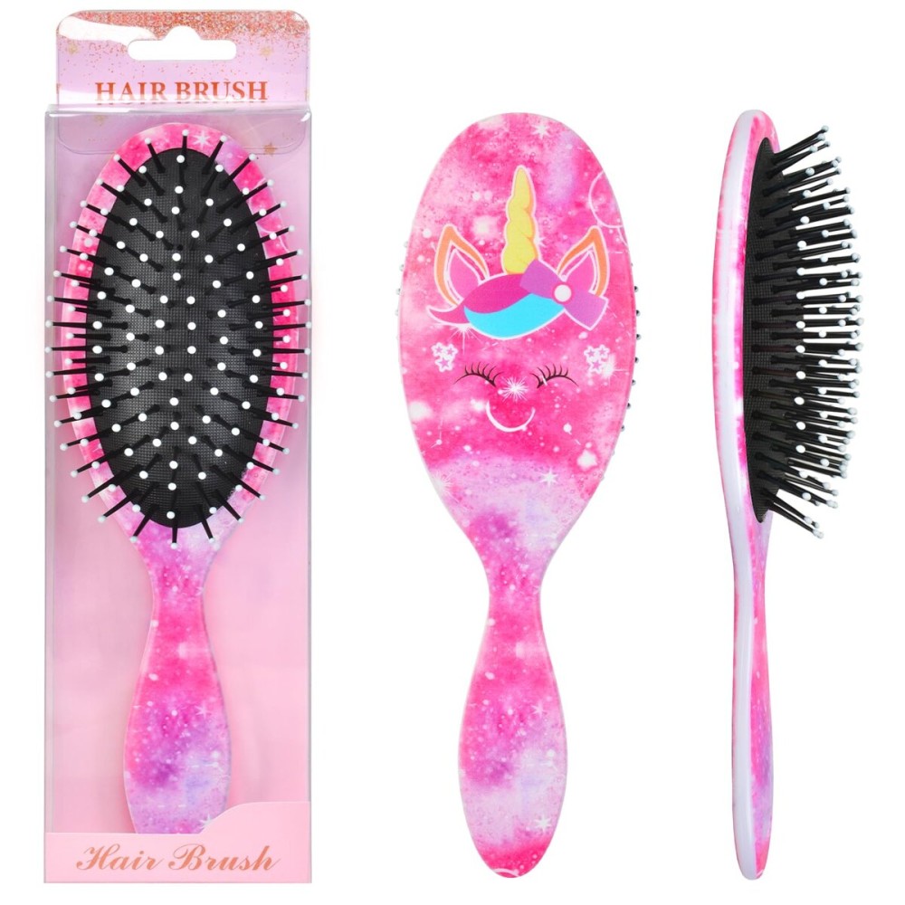 Kids Hair Brush Girls, Toddler Wet Dry Detangling Hair Brush for Curly Thick Hair Pain-Free Comb Girls Kids Women Unicorn Mermaid Kids Hair Brush Girls, Toddler Wet Dry Detangling Hair Brush for Curly Thick Hair Pain-Free Comb Girls Kids Women Unicorn Mermaid