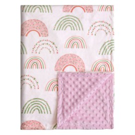 Soarwg Kids Baby Blanket Unisex Newborn, Super Soft Comfy Rainbow Blankets, for Toddler Baby Nursery Bed Blanket Stroller Crib Shower Gifts, 30 x 40 Inch