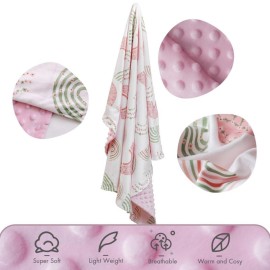 Soarwg Kids Baby Blanket Unisex Newborn, Super Soft Comfy Rainbow Blankets, for Toddler Baby Nursery Bed Blanket Stroller Crib Shower Gifts, 30 x 40 Inch