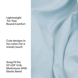 The Peanutshell 4-Pack Fitted Crib Sheet Set - Super Soft & Breathable Baby Boy Crib Sheets, Nursery Decor, Fit for Standard Mattress Cover- Dinosaur